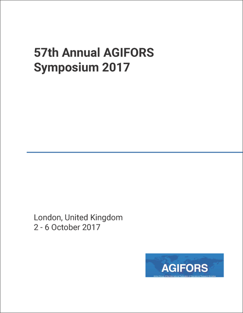 AIRLINE GROUP OF THE INTERNATIONAL FEDERATION OF OPERATIONAL RESEARCH SOCIETIES. ANNUAL SYMPOSIUM. 57TH 2017. (AGIFORS)