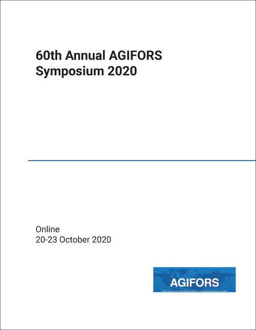 AIRLINE GROUP OF THE INTERNATIONAL FEDERATION OF OPERATIONAL RESEARCH SOCIETIES. ANNUAL SYMPOSIUM. 60TH 2020. (AGIFORS)