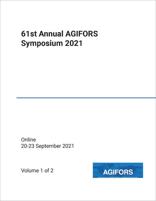 AIRLINE GROUP OF THE INTERNATIONAL FEDERATION OF OPERATIONAL RESEARCH SOCIETIES. ANNUAL SYMPOSIUM. 61ST 2021. (AGIFORS) (2 VOLS)